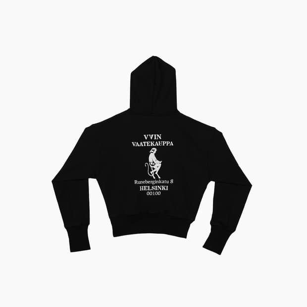 Vain Vaatekauppa Zip Hoodie Black