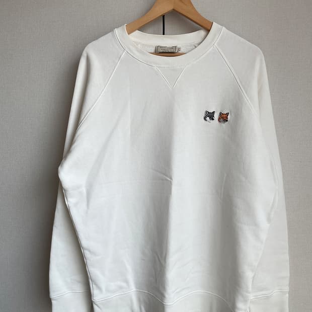 메종키츠네 더블 폭스 헤드 패치 맨투맨