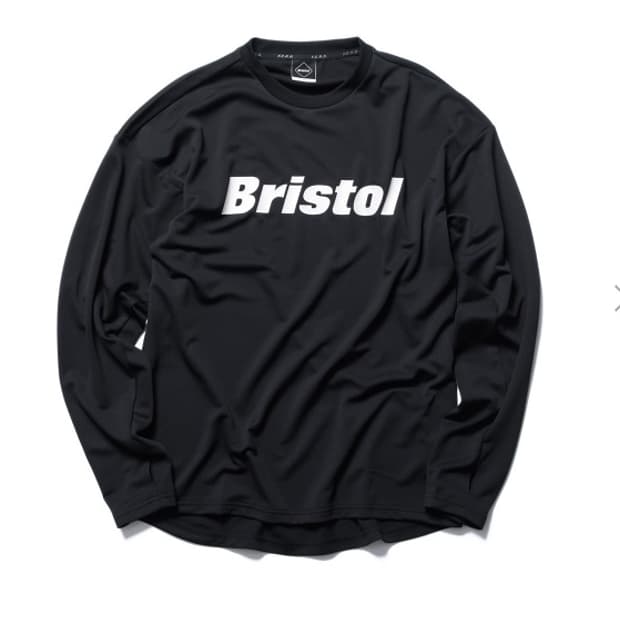 F.C.R.B. L/S TOP TOUR TEE BLACK