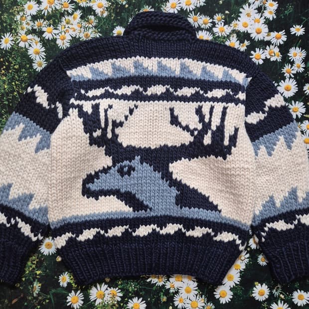 FAB 캐나다 사슴 패턴 리얼 코위찬 여성free