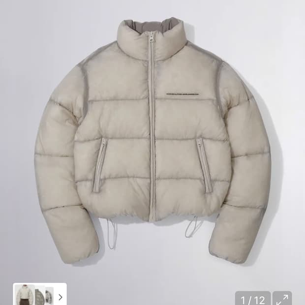 스컬프터 숏패딩 M 104 sheer