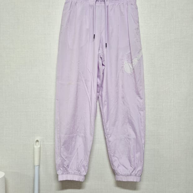 나이키 라벤더색 바람막이 조거 팬츠