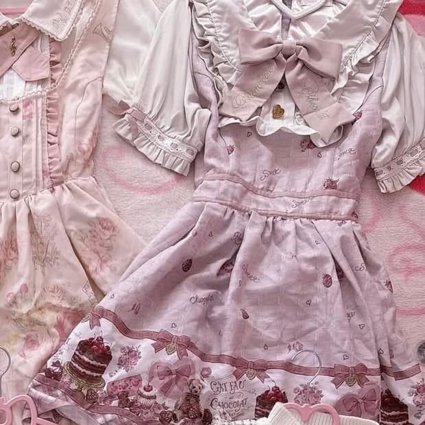 리즈리사 디저트 양지뢰 양산형 원피스