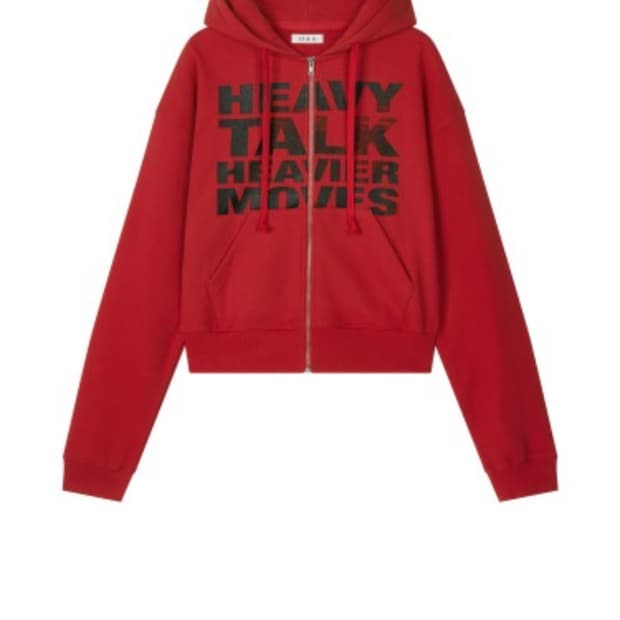 하프앤하프 후드집업 레드 구해용 ㅜㅠ