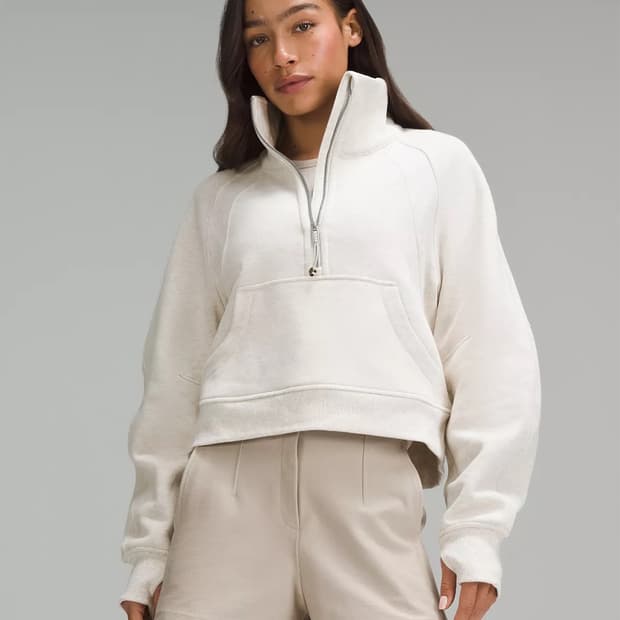 룰루레몬 스쿠바 오버사이즈드 퍼넬넥 하프집