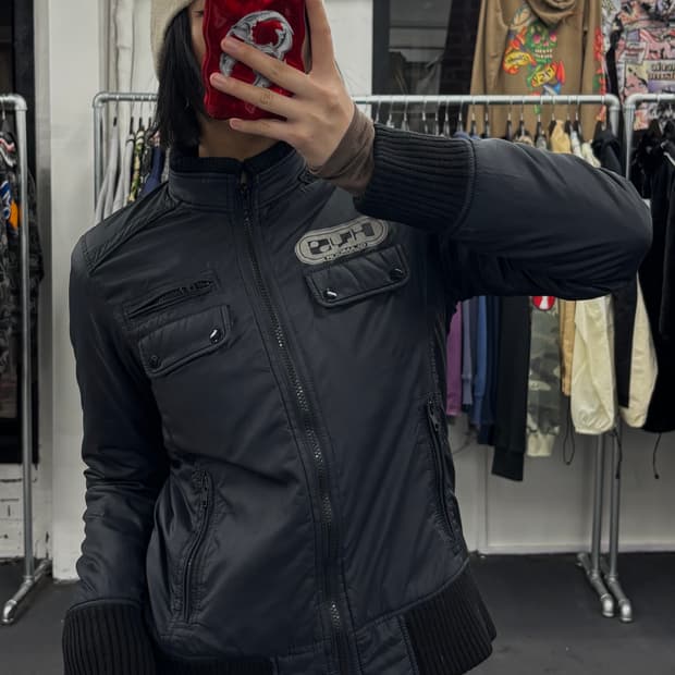 히스테릭 글래머 Rock 네이비 자켓