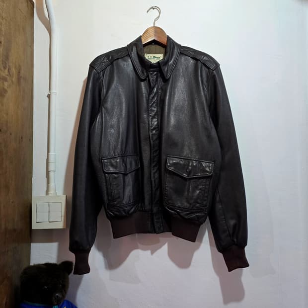 80s 엘엘빈 A-2 레더 자켓 (LLBean A2 Jacket)