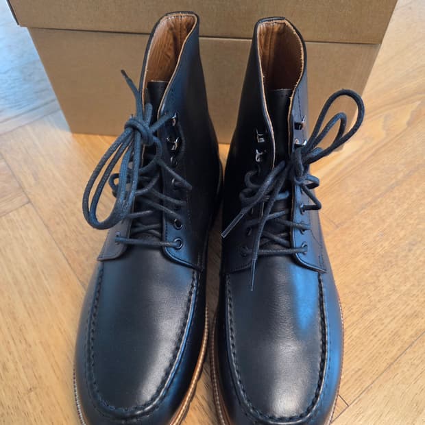 (미착용) 컬러콜라 카프스킨 블랙 부츠 260사이즈