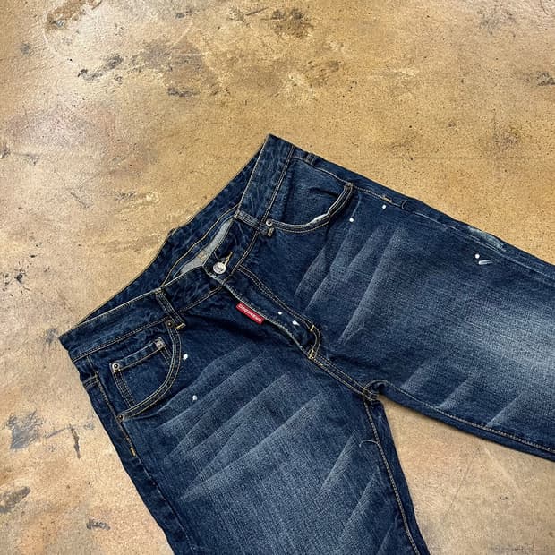 [정품/48] 디스퀘어드2 청바지 데님 페인트 워싱진 b8