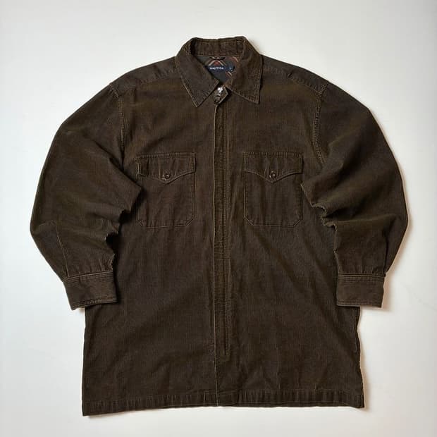 노티카 00's 엘보 가죽 코듀로이 셔츠 자켓 PN8244