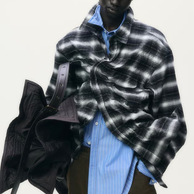 H&M 글렌마틴스 플란넬 오버 셔츠