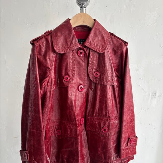 theory 띠어리 레드 양가죽 자켓 