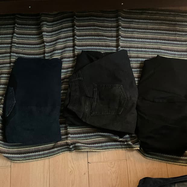 일괄) 디엠빈티지 두붙바 와이드팬츠(네이비,블랙,흑청)