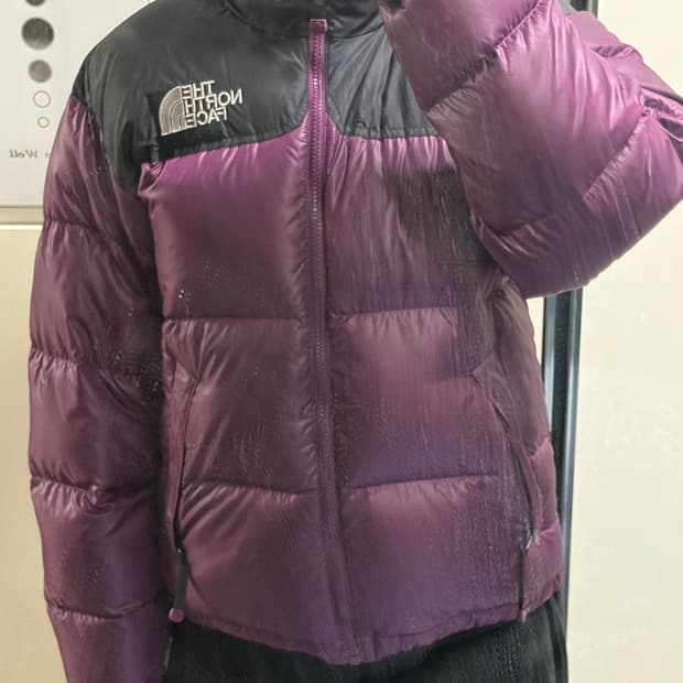 노스페이스 700 패딩 딥퍼플