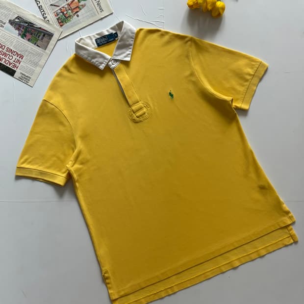 Polo 폴로랄프로렌 옐로우 럭비 카라티 