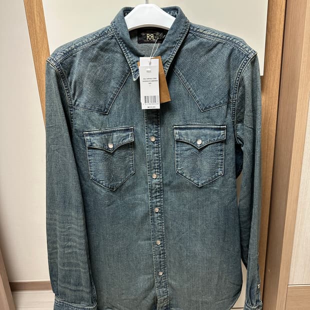 더블알엘 rrl 웨스턴 데님 셔츠 새상품 사이즈 L 라지 팝니다