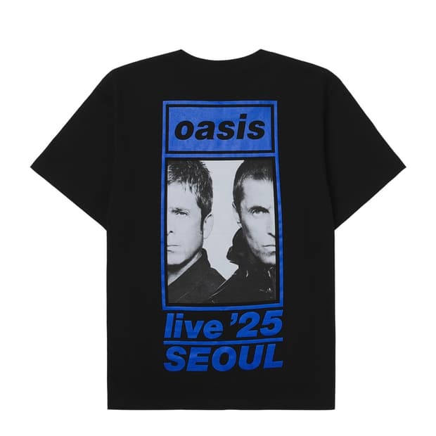 오아시스 서울 라이브 '25 티셔츠 블랙 M