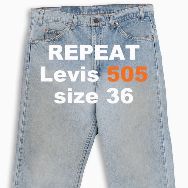 리바이스 505 오렌지탭 연청 90s 36 인치 OR5053898