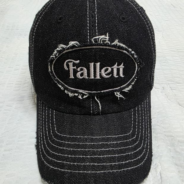 팔렛 빈티지 인디고 데님 블랙 모자 볼캡 야구모자 Fallett