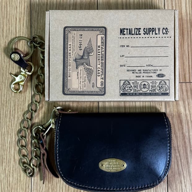 Metalize Supply co 티코어 지퍼지갑 & 지갑 체인