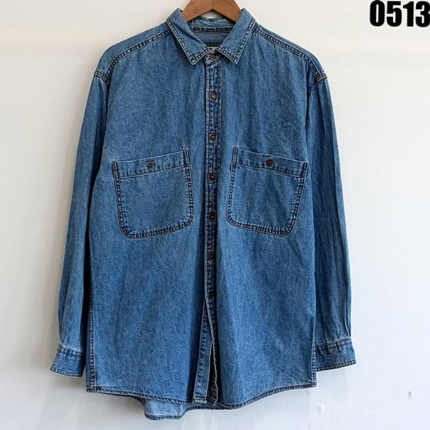 리바이스 빈티지 웨스턴 데님 셔츠 L 0513 