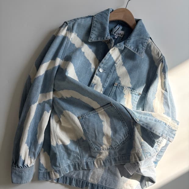 GANNI 가니 연청 데님 자켓 