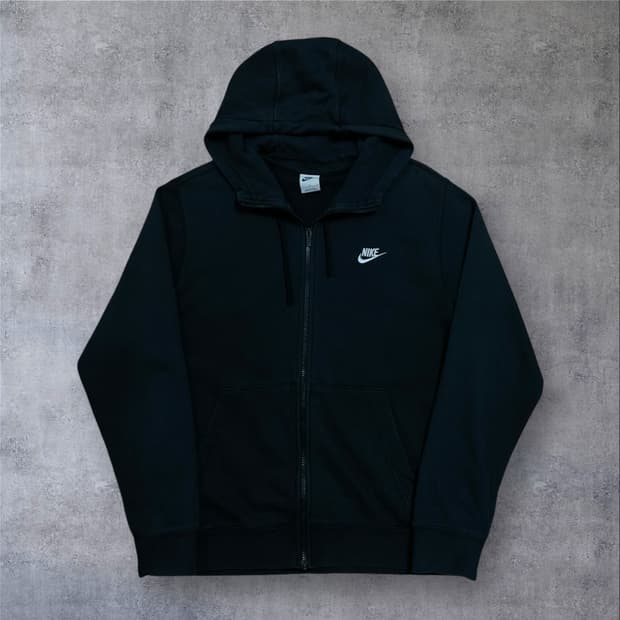 나이키 퓨추라 스몰 로고 블랙 후드 집업