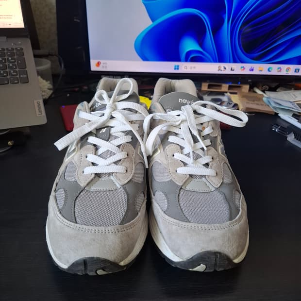뉴발란스 992 Made in USA 회색 280mm