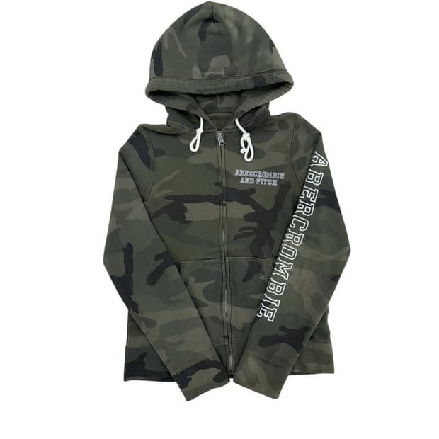 아베크롬비 카모 후드집업 딱붙핏
