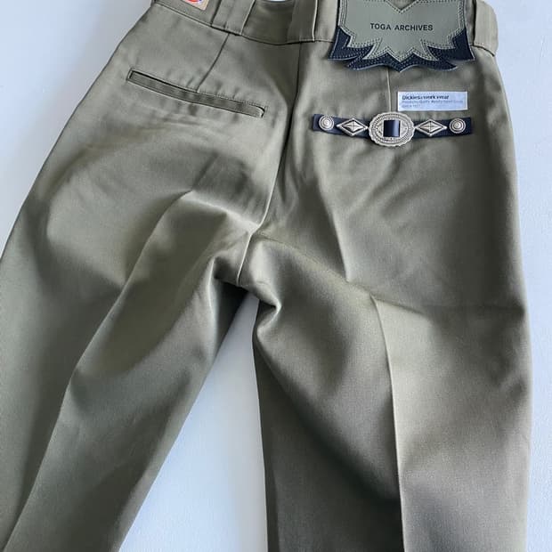 [S] 토가 디키즈 플레어팬츠 카키