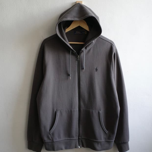 폴로 차콜 후디 집