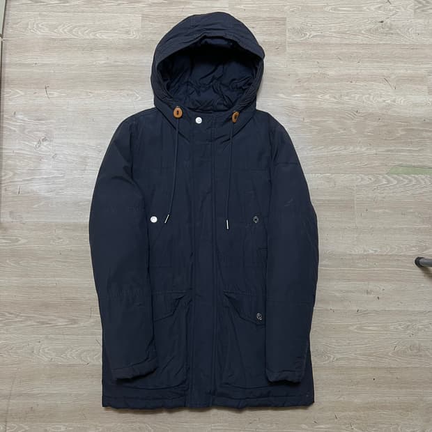 캘빈클라인 진스 여성 덕다운 후드 파카 야상패딩 [네이비] L/100