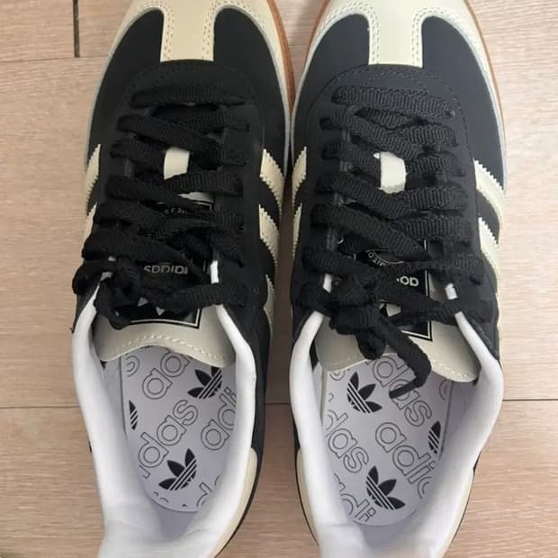 s급 아디다스 250 정품 삼바 OG 블랙 IE5836 사진 앞코 참고