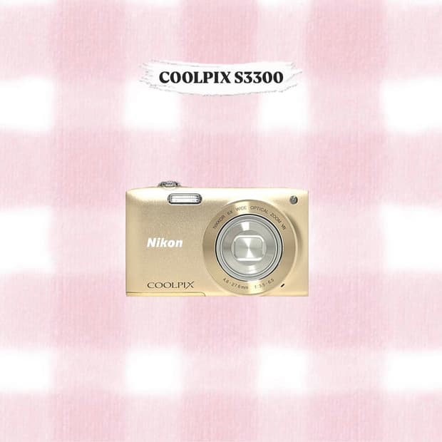 니콘 쿨픽스 S3300 골드 빈티지디카
