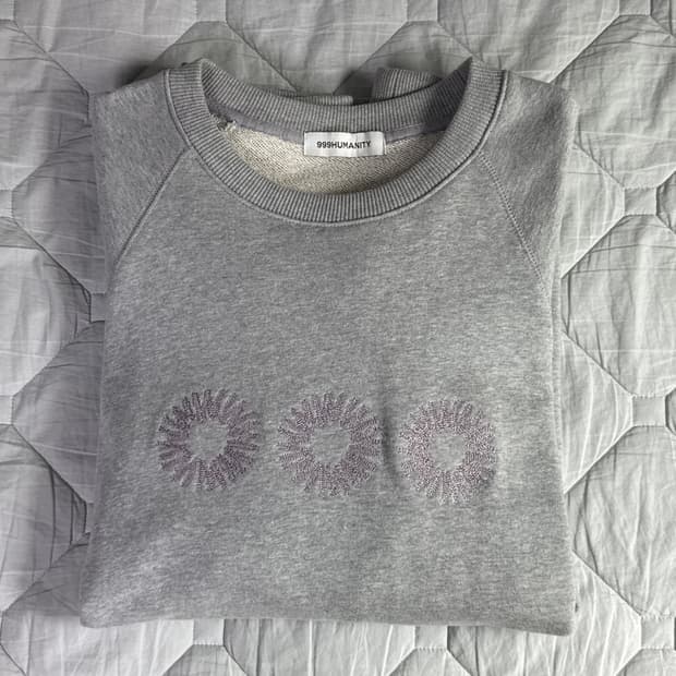 999휴머니티 EVD 맨투맨 멜란지 그레이 3(XL)