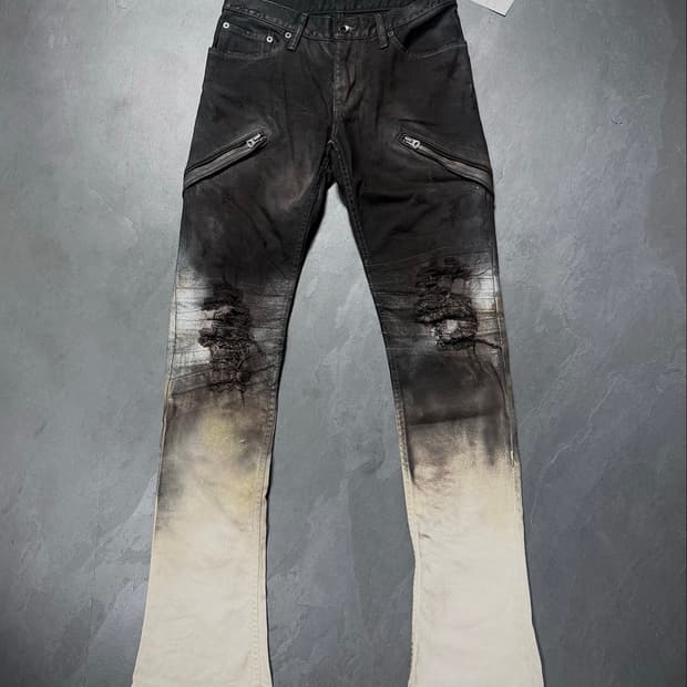 LGB Gradient Distressed Denim Pants