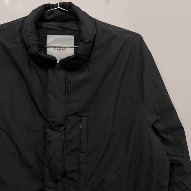 올젠 덕다운 무광 나일론 차이나카라 경중량 패딩