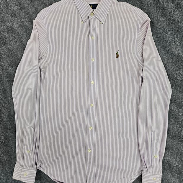 폴로 랄프로렌 퍼플 여성 스트라이프 셔츠 슬림핏 (급처)