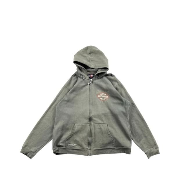 할리데이비슨 빈티지 후드집업