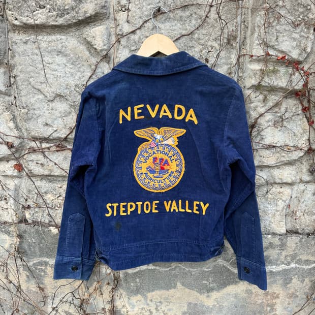 70s FFA nevada 탈론지퍼 체인스티치 빈티지 코듀로이 자켓 34