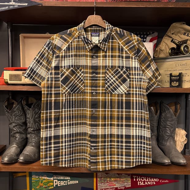 파타고니아 오가닉코튼 모디파이드 타탄체크 라이트코튼 셔츠 N1028