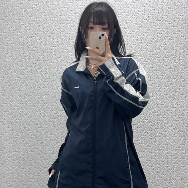 나이키 레트로 테크웨어 실버라인 바람막이 자켓 XL C10824