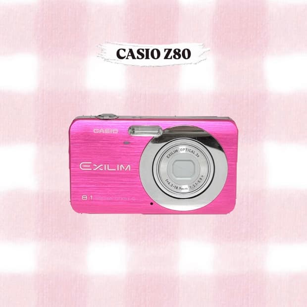 카시오 엑슬림 Z80 체리핑크 빈티지디카