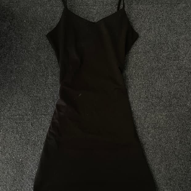 검정 미니 원피스