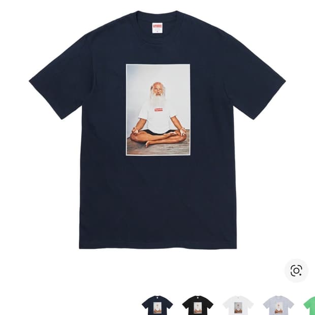 슈프림 릭 루빈 포토티 네이비 M