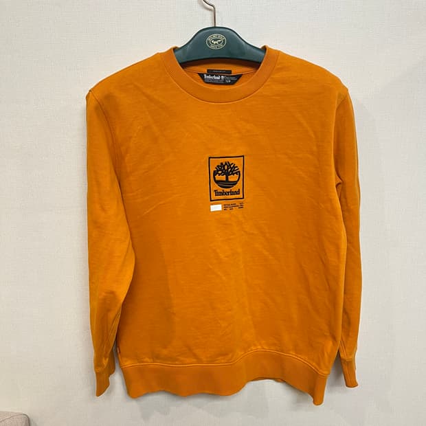 (S사이즈) 팀버랜드 센터로고 맨투맨 스웻셔츠