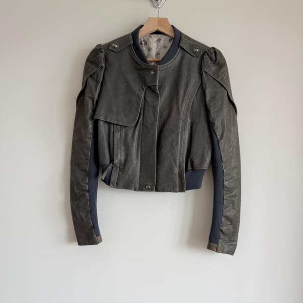 Pre owned 램스킨 레더 자켓
