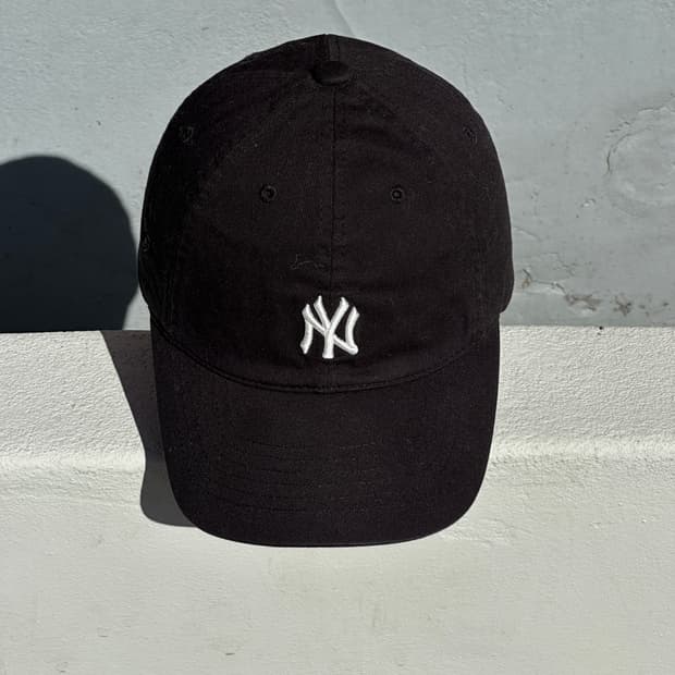 [F] MLB 뉴욕양키스 로고 블랙 볼캡 모자