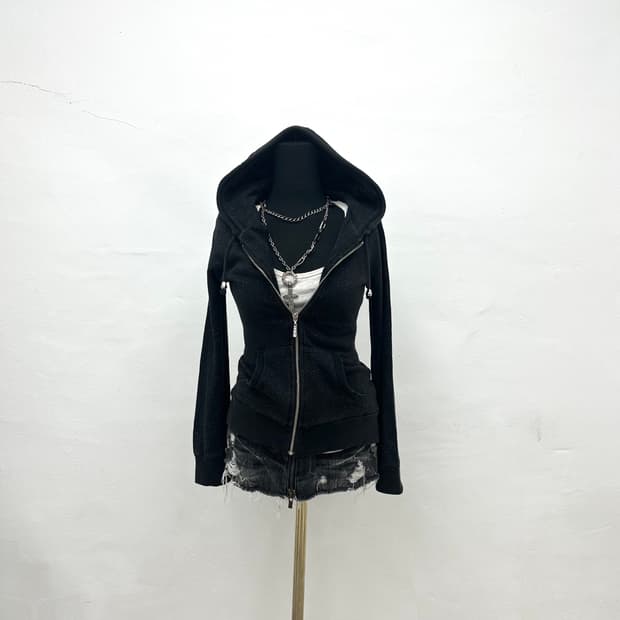 Sorridere black glitter hoodie 
