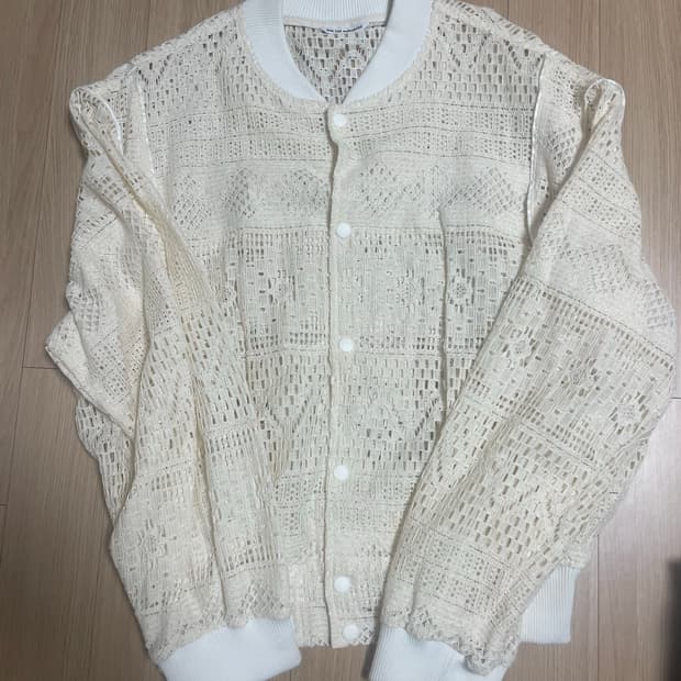 밈더워드로브 크로쉐 블루종 1사이즈